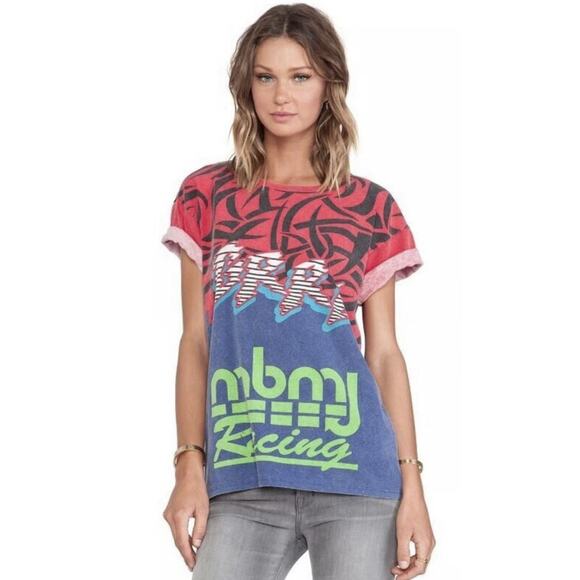 Marc Jacobs Women's Ryder Motorcross Tee Large🔥NEW🔥$128 Retail Racing Uprising - Picture 1 of 8